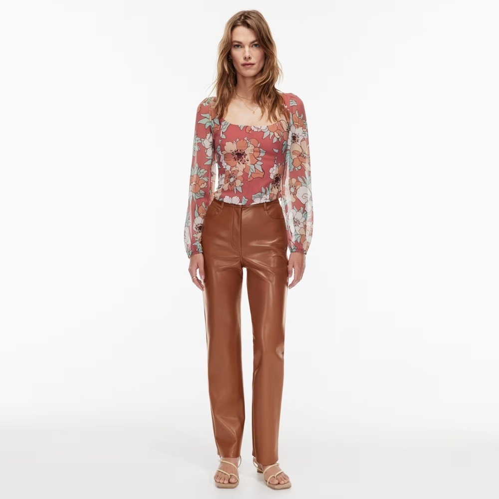 Aritzia - Wilfred - The Melina Pant - Epicurean Brown